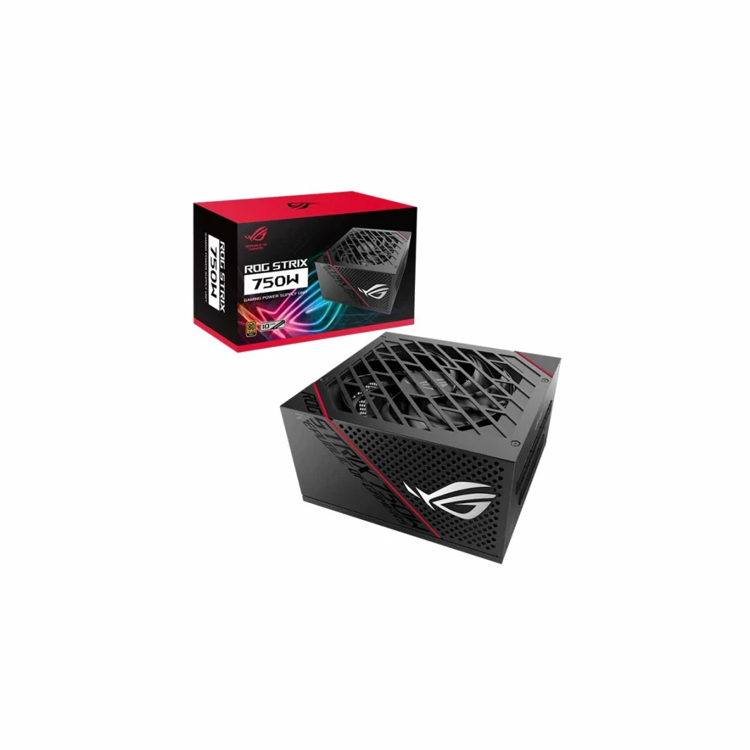 Asus Rog Strix 750 تمامًا 80+ Gold 750W 0DB محوبية للتكنولوجيا