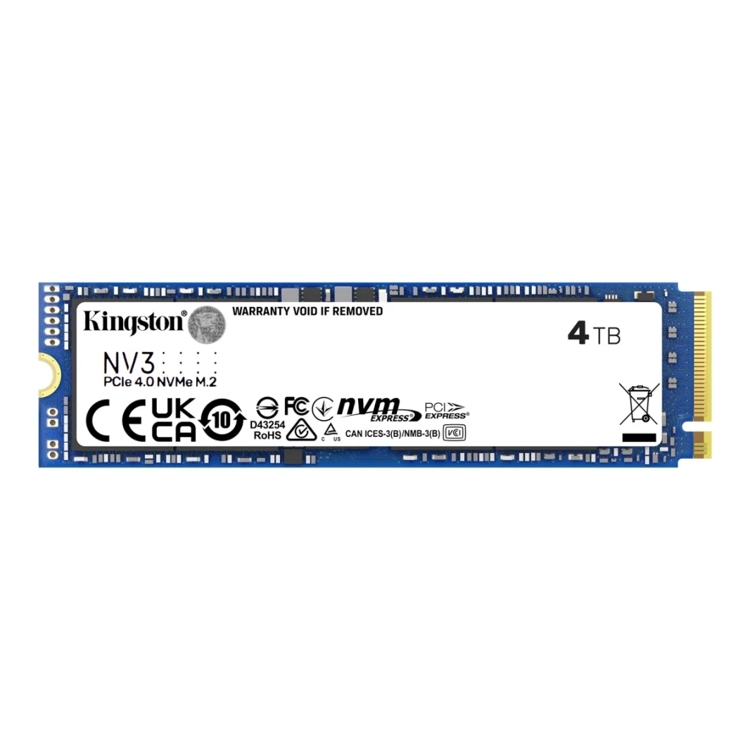 Kingston NV3 4TB PCIE 4.0 NVME SSD - M.2 2280