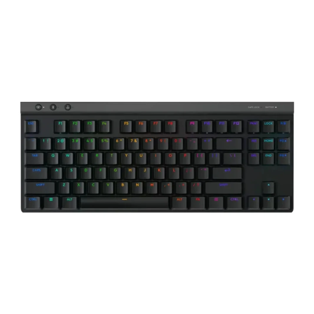 Logitech G G515 TKL, Wired Ultra-Slim Gaming Keyboard, Fully Customizable RGB, Double Layer PBT Keyboards, US International QWERTY Keyboard - Black