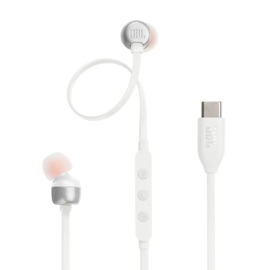 JBL TUNE 310C Wired Hi-Res In-Ear Earphones – White
