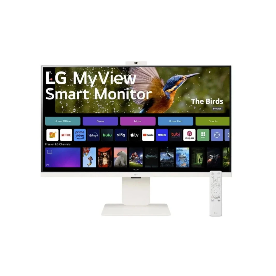 LG 32SR50F-W 32" FHD IPS MyView Smart Monitor with webOS and Built-in Speakers ™– Monitor
