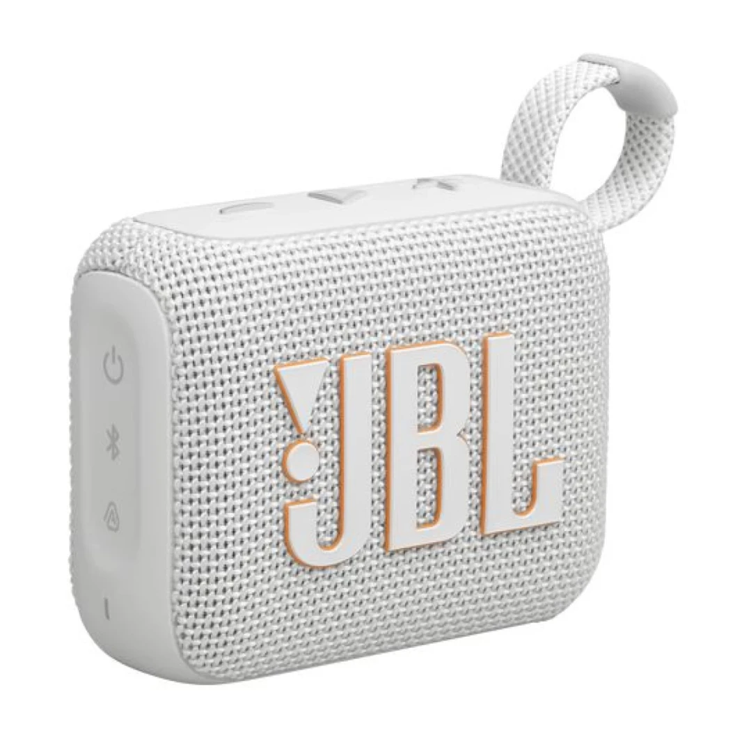 JBL GO 4 مكبر صوت بلوتوث محمول - أبيض