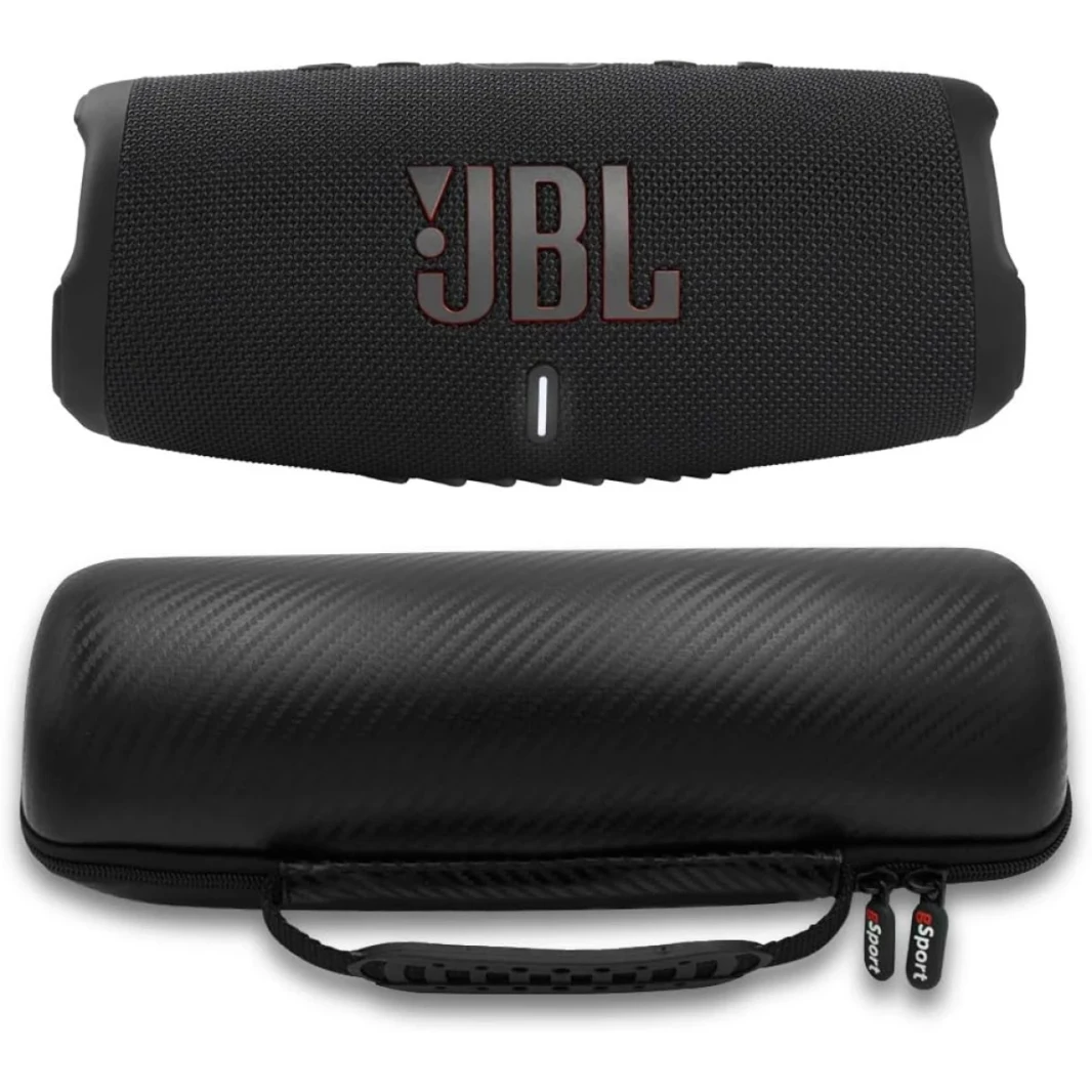 JBL Charge 5 Portable Waterproof Speaker with Powerbank - Black