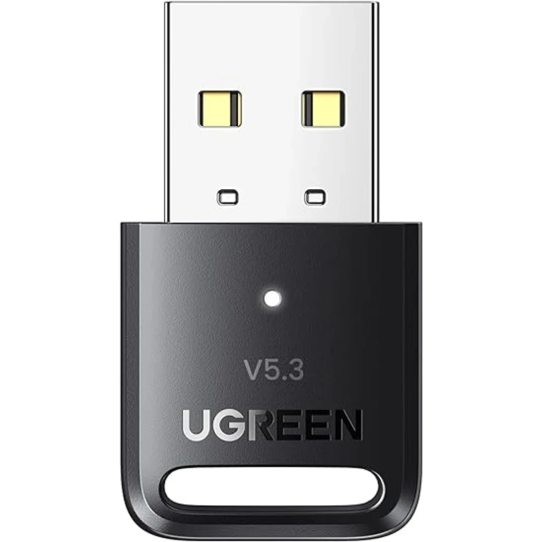 Ugreen V5.3 USB Bluetooth Adapter لجهاز الكمبيوتر المحمول للكمبيوتر الشخصي ، والتوصيل و Windows 11