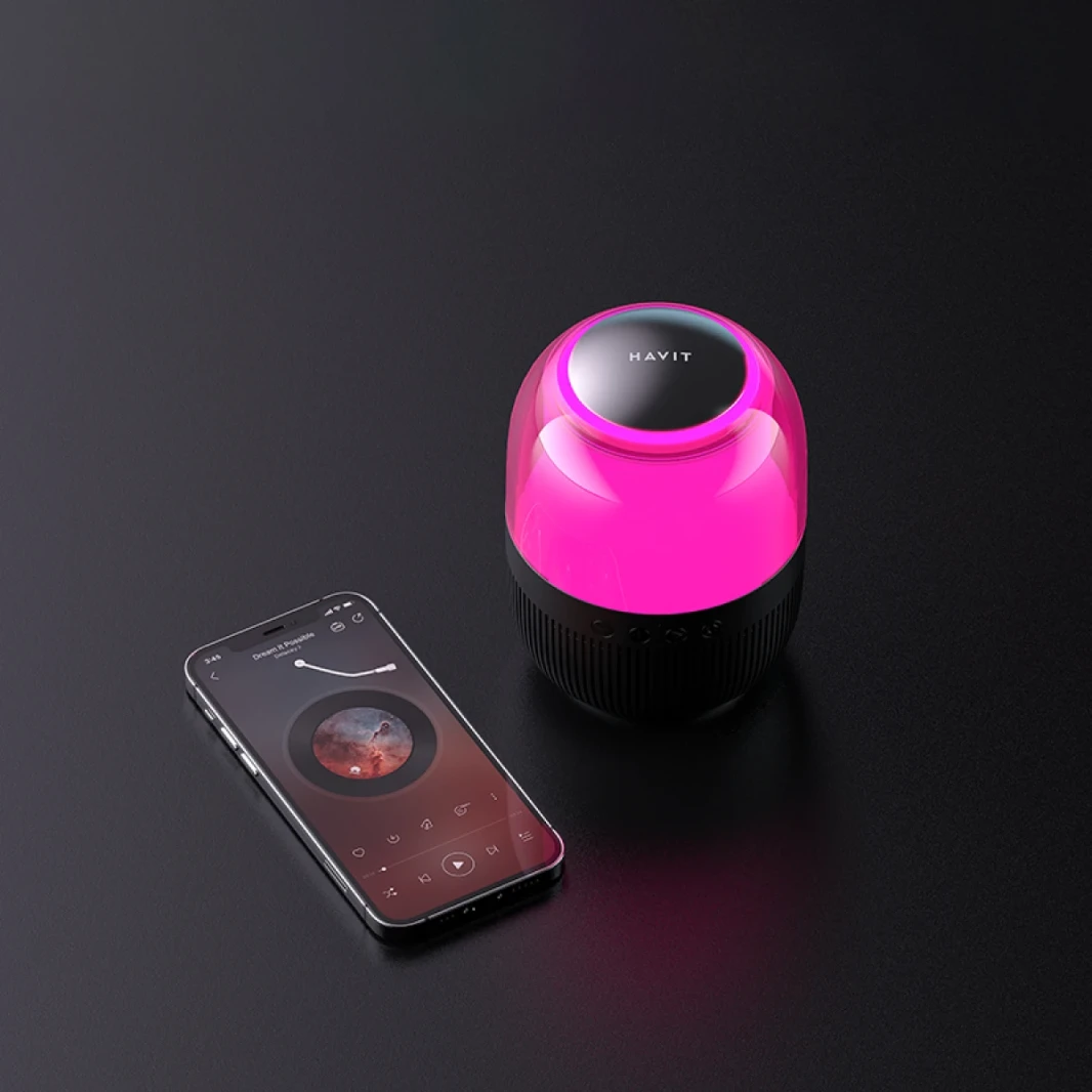 Havit SK889BT مكبر صوت Bluetooth Ambient Light متعدد الألوان