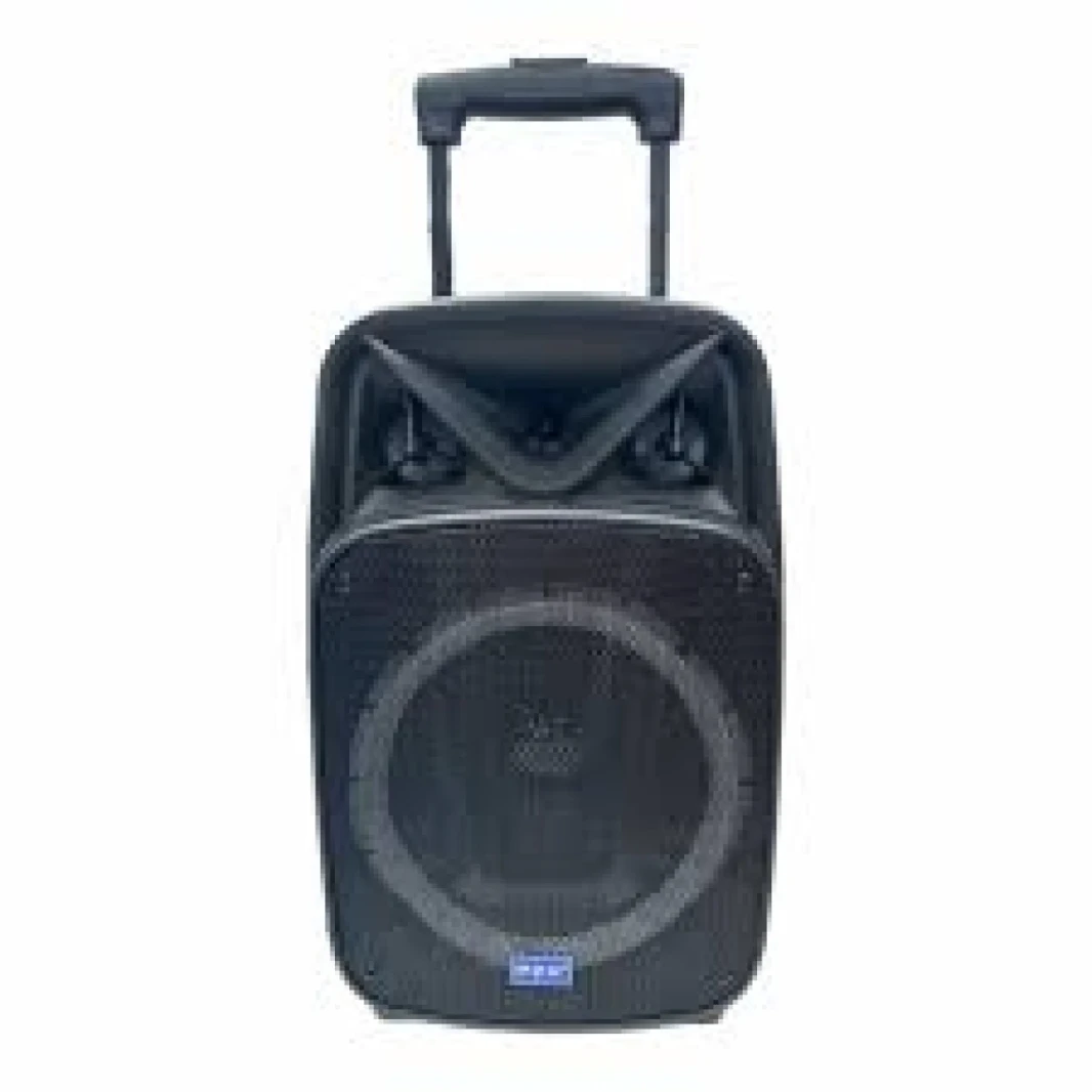 High-power Bluetooth speaker, portable sound column with stereo 3D surround and subwoofer, featuring outdoor LED color light and microphone