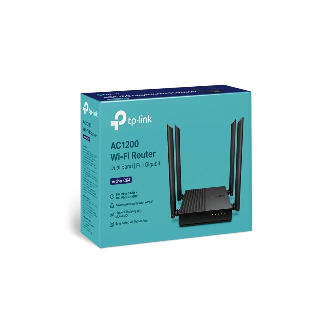 Tp-Link Archer C64 AC1200 Wi-Fi Dual Band Router