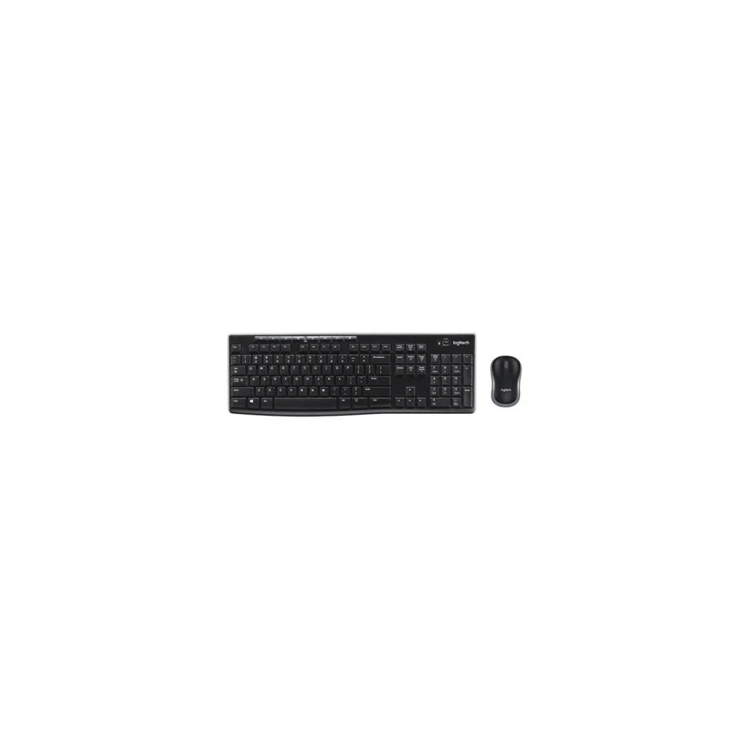 Logitech MK270 لوحة المفاتيح اللاسلكية وسرد الماوس (أسود)