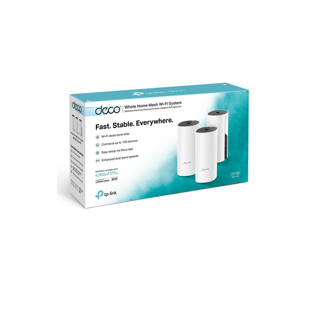 TP-Link Deco M4 (3 عبوات) AC1200 نظام Wi-Fi بالكامل