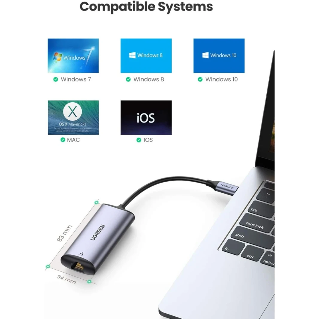 Ugreen USB C Ethernet Adapter 2.5g Gigabit Adapter