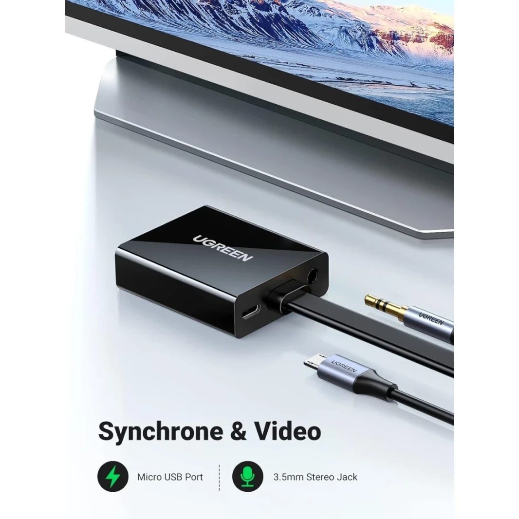 UGREEN Active HDMI to VGA Adapter