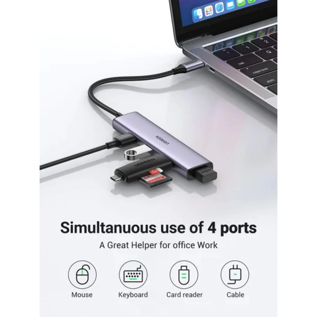 Ugreen 4 في 1 USB C Hub