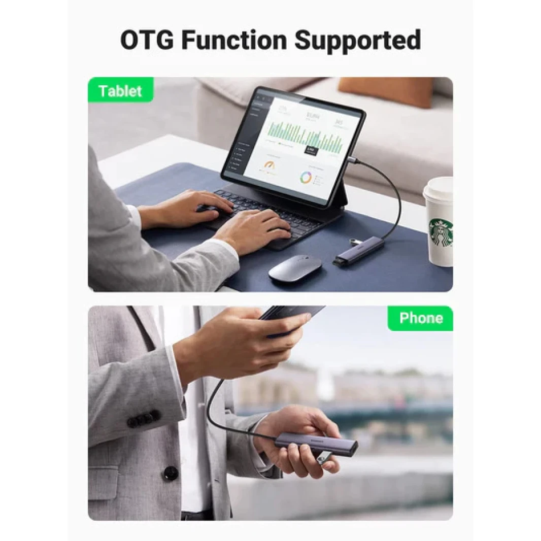 Ugreen 4 في 1 USB C Hub