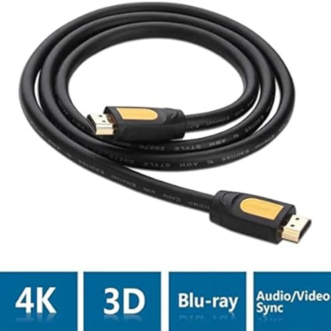 كابل جولة Ugreen HDMI 2M - أصفر/أسود