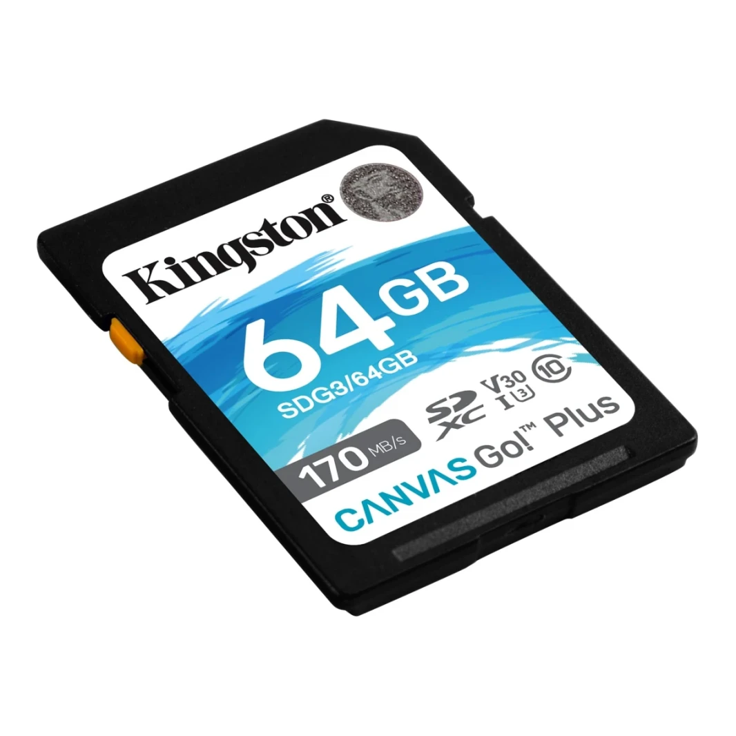 Kingston MicroSD 64GB Canvas Go Plus