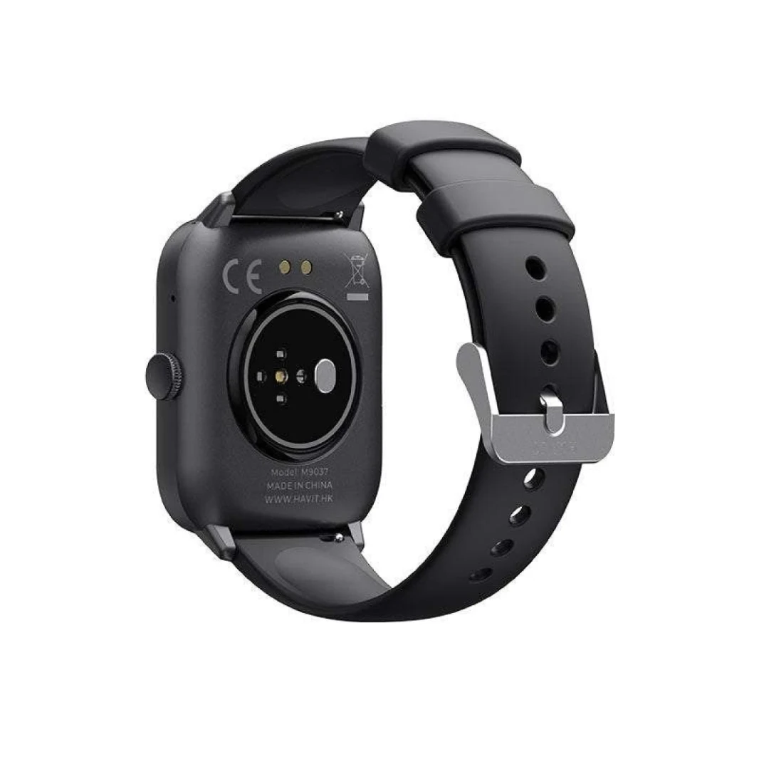 HAVIT M9037 Smart Watch with Voice Assistant – Black
