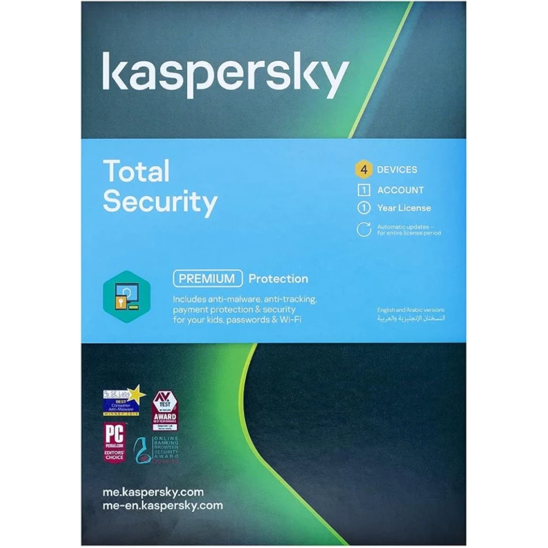 Kaspersky Total Security Premium Protection - 4 أجهزة