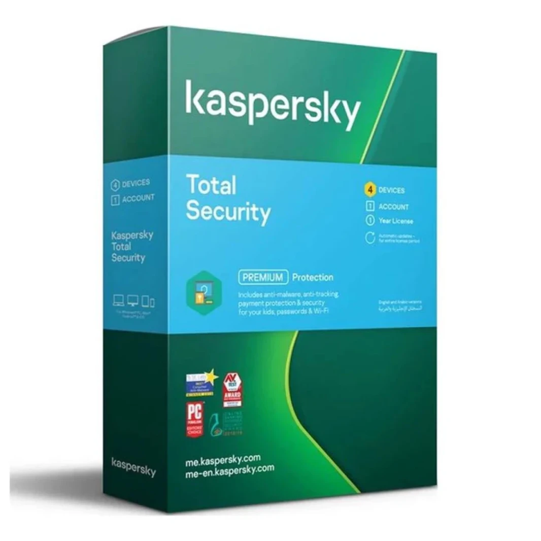 Kaspersky Total Security Premium Protection - 4 أجهزة