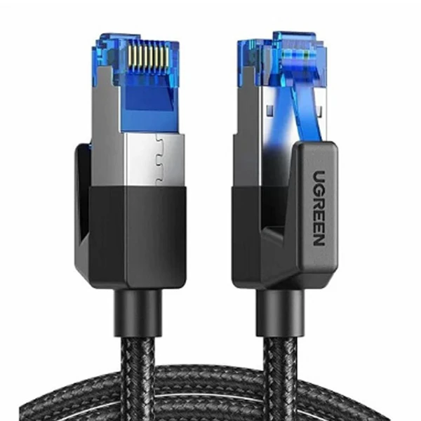 UGREEN NW153 30795 CAT8 PURE COPPER ETHERNET CABLE BRAIDED BLACK - 10M