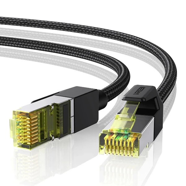 UGREEN 80425 ETHERNET RJ45 CAT7 SHIELDED ROUND CABLE WITH BRAIDED MODULAR -5M