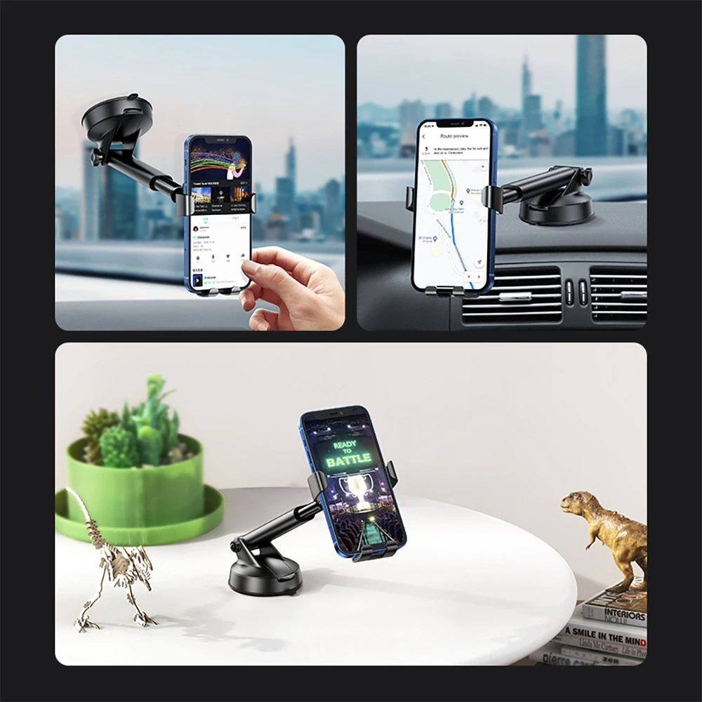 UGREEN 60990B GRAVITY CAR PHONE HOLDER WITH SUCTION CUP FOR DASHBOARD