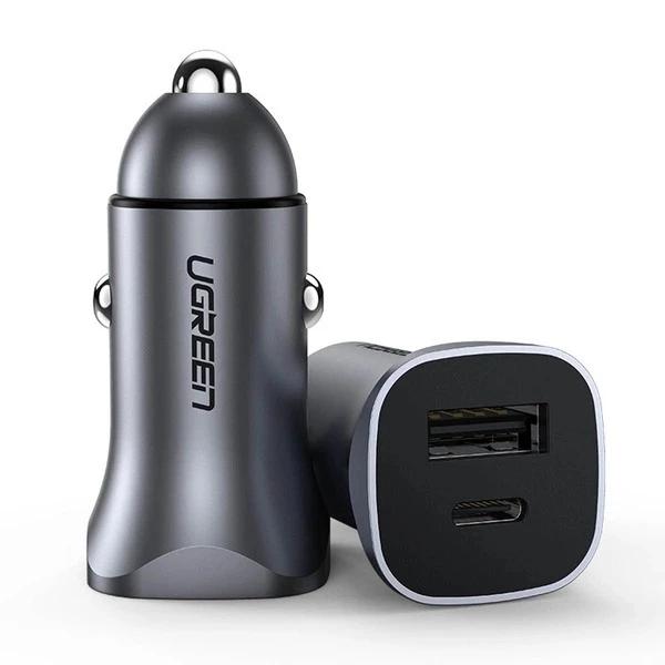 UGREEN 40858 FAST CAR CHARGER - USB-A AND USB-C