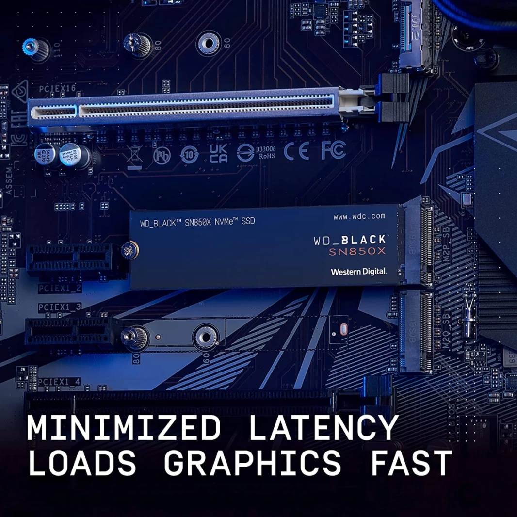 WD BLACK SN850X 8TB NVMe Gen4 PCIe M.2 2280 SSD Internal Solid State Drive up to 7,200MB/s