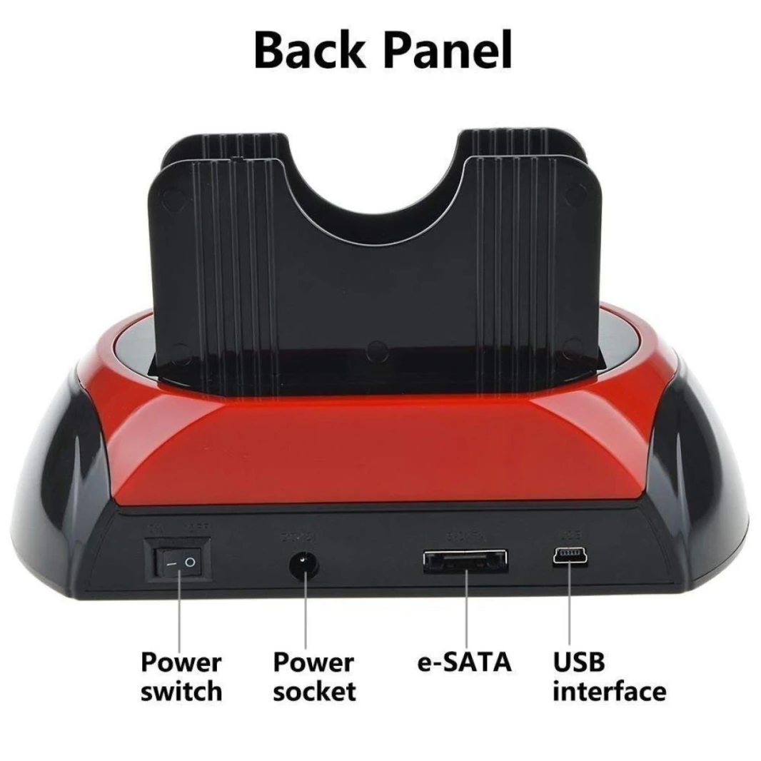 قاعدة توصيل أقراص صلبة متعددة الوظائف HAING HI-0575-U2H USB 2.0 (2.5/3.5 بوصة)