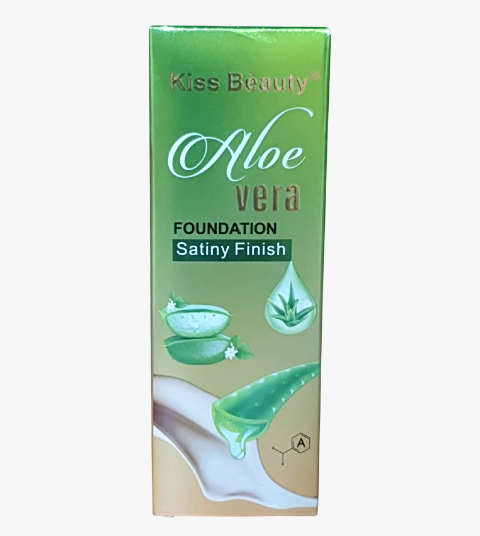 Kiss Beauty Aloe Vera Foundation Satiny Finish for Oily and Combination  Skin for Enhancing Natural Beauty and Flexible Use