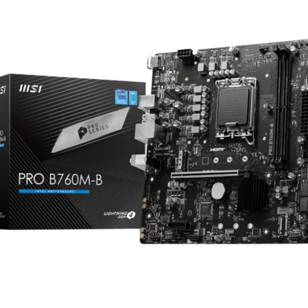 ICN.com : لوحة أم MSI PRO B760M-B DDR5 لمعالجات إنتل الجيل 14/13، تدعم ...