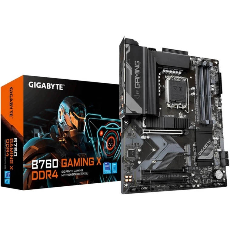 لوحة أم للألعاب Gigabyte B760 GAMING X DDR4، بمعالج Intel B760، و4 ...