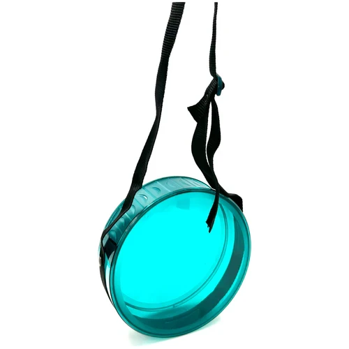 Carrousel Acrylic Round Gift Box with Shoulder Strap 26x7cm Transparent Colored - Pack of 1