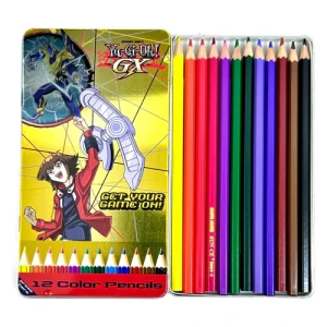 عرض خاص أقلام تلوين Sunce مقاس 18 × 10 سم علبة صفيح عبوة متنوعة من 12 قطعة - Yu-Gi-oh