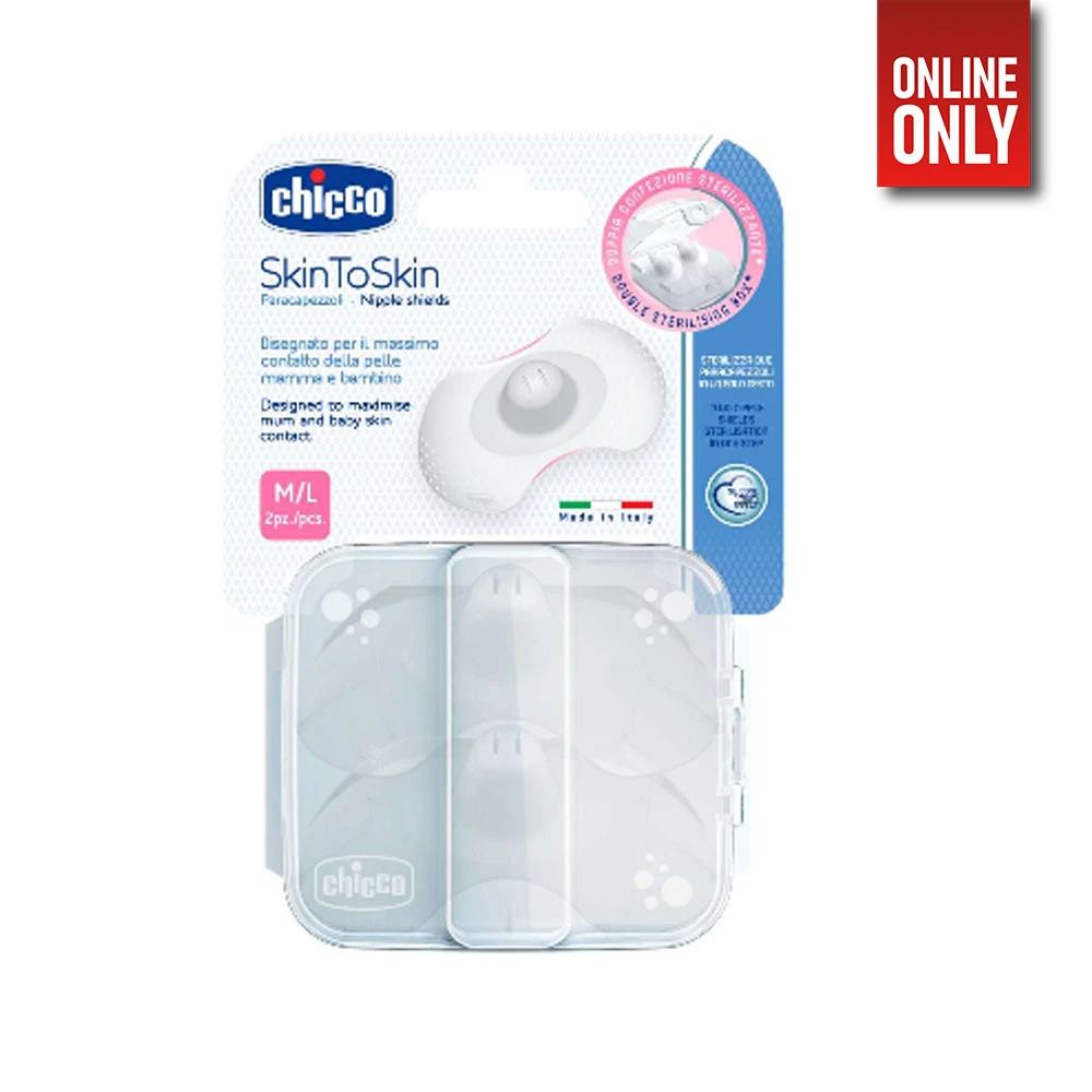 CHICCO SILICON NIPPLE SHIELD M/L