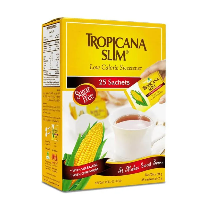 Tropicana Slim Low Calorie Sweetener 25 Sachets