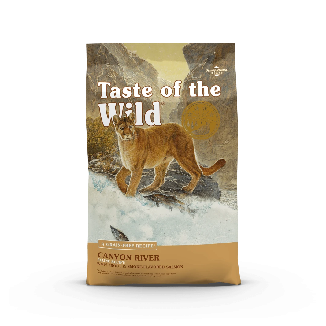 Taste of the Wild - وصفة كانيون ريف للقطط مع السلمون المدخن والتروت - 5LB