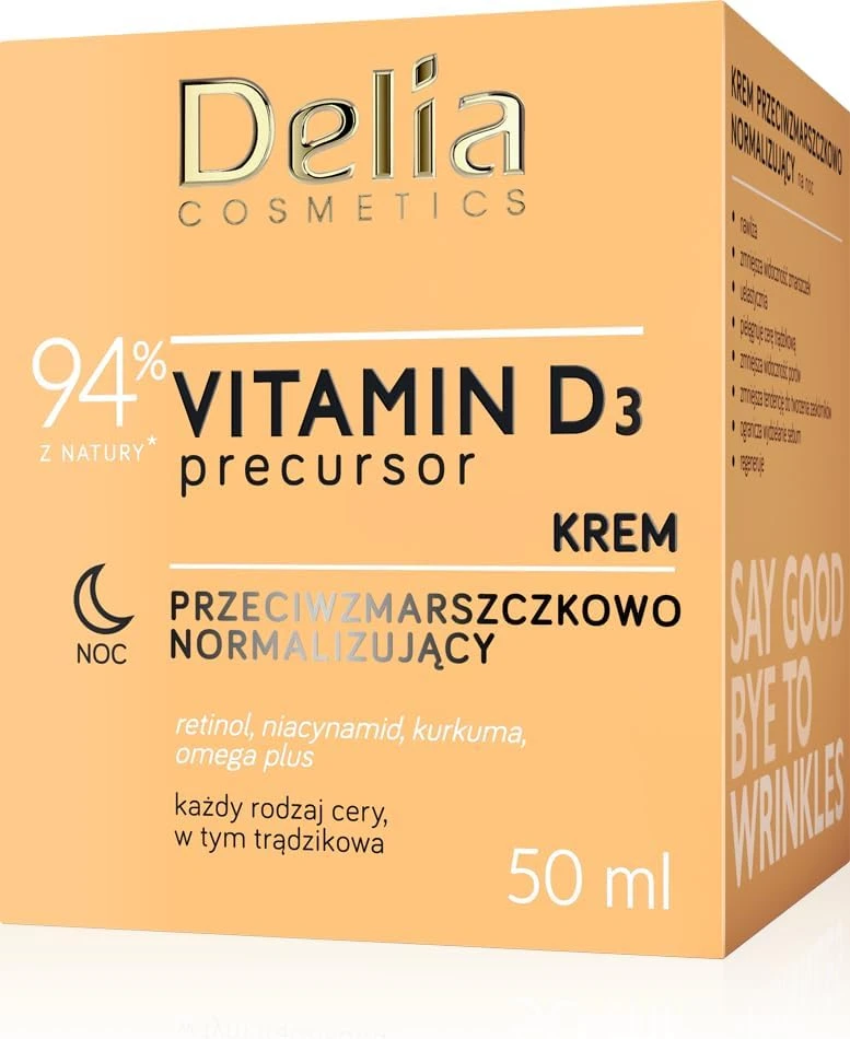 Vitamin D3 - Anti-Wrinkle Normalising Night Cream – Delia 50 ml