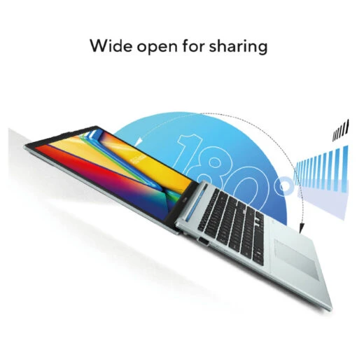 لاب توب ASUS Vivobook Go 15 2024 - انتل كور i3-N305، ذاكرة DDR4 8 جيجا، 512 جيجا SSD، شاشة 15.6 بوصة FHD IPS-Level، أخضر رمادي