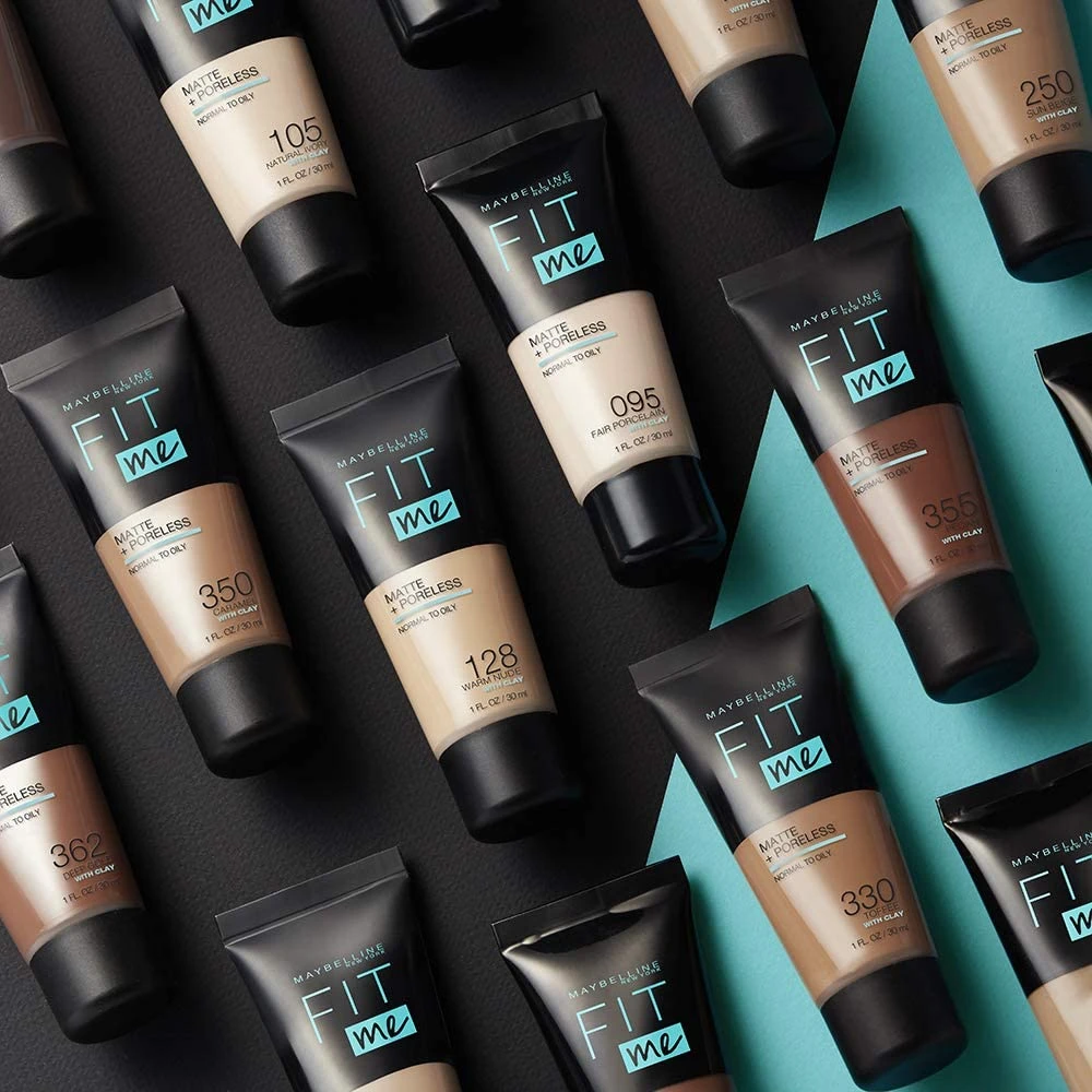 أنبوب كريم الأساس السائل Maybelline Fit Me Matte + Poreless