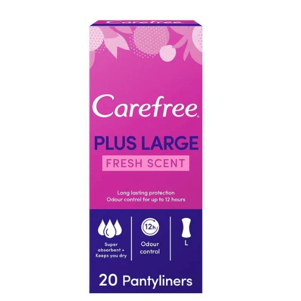 CAREFREE ( FRESH SCENT) PLUS LARGE 20