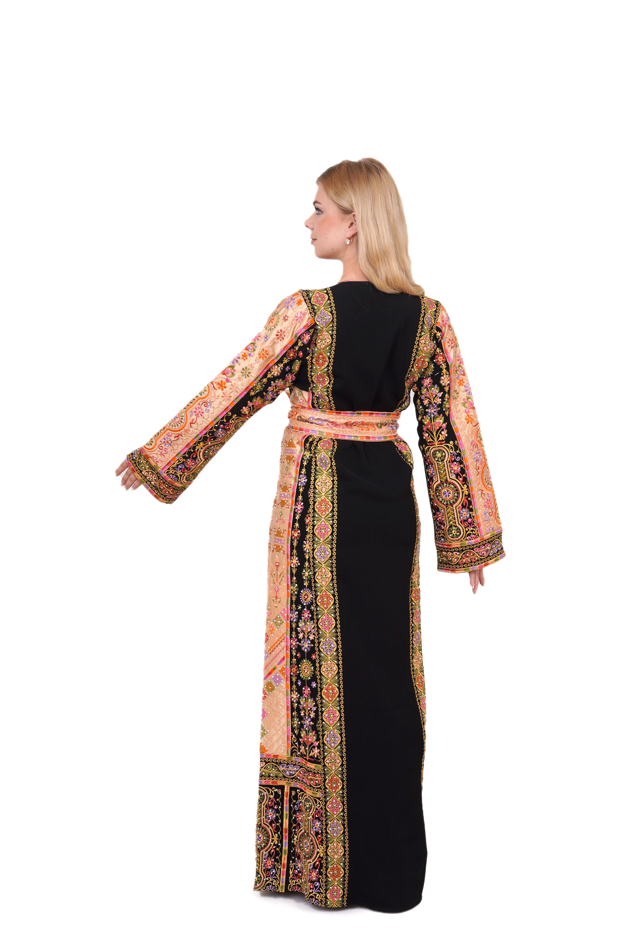 Naksheh Thoub Janb Satan Black & Gold