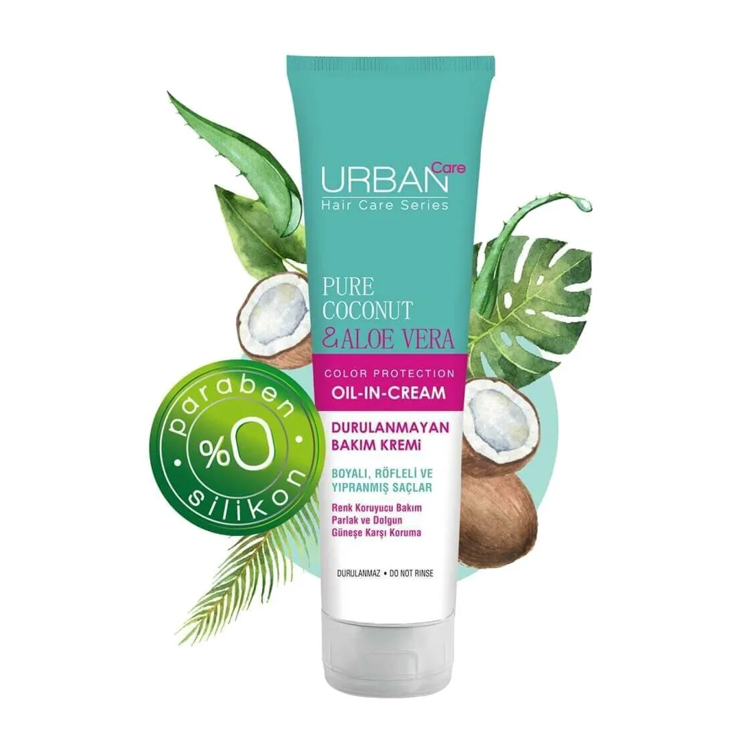 مجموعة العناية بالشعر بجوز الهند النقي والصبار من Urban Care