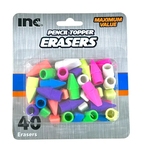 UPD Pencil Topper Erasers - Pack of 40