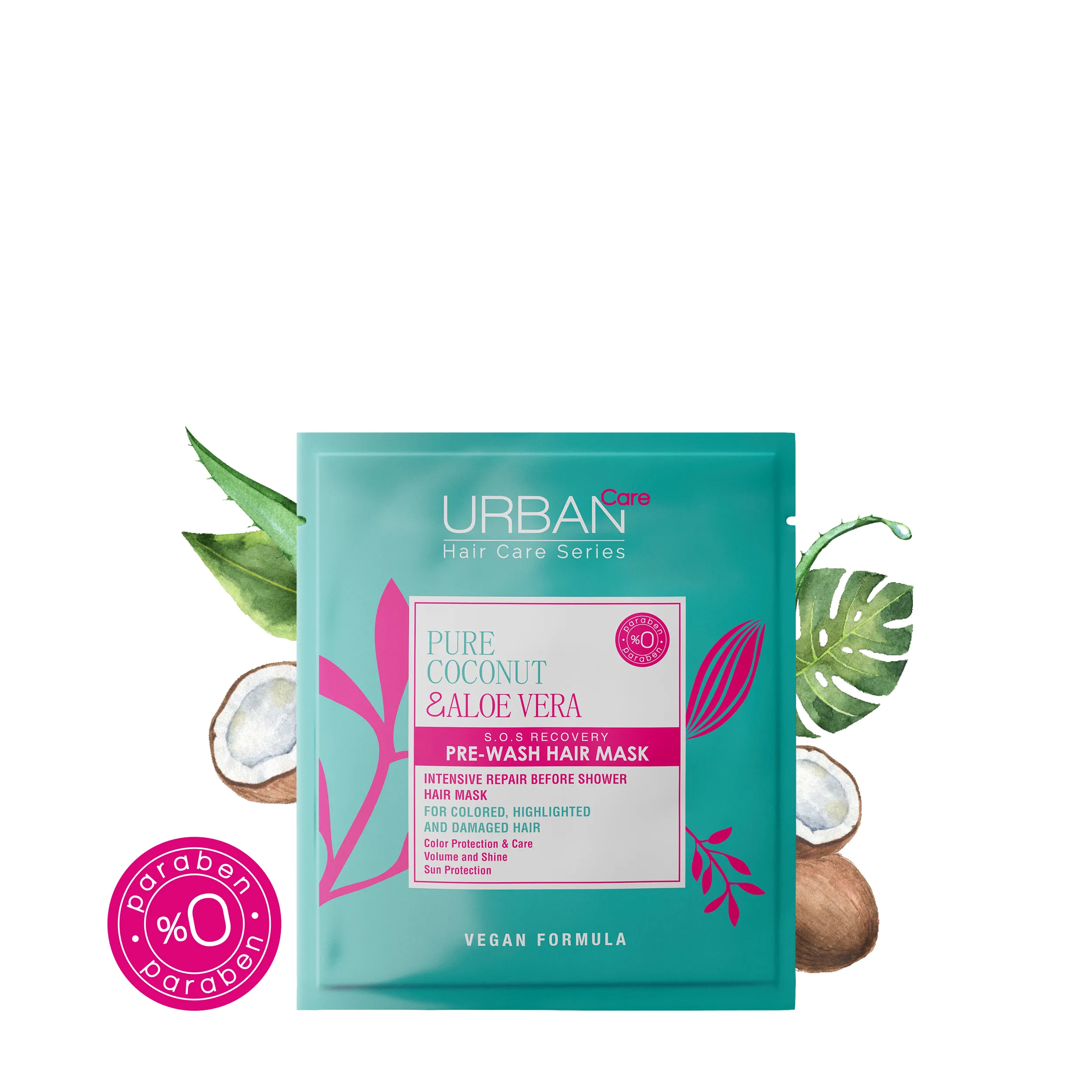 Urban Care بالجوز الهند النقي والألوفيرا - ماسك قبل الاستحمام 50 مل