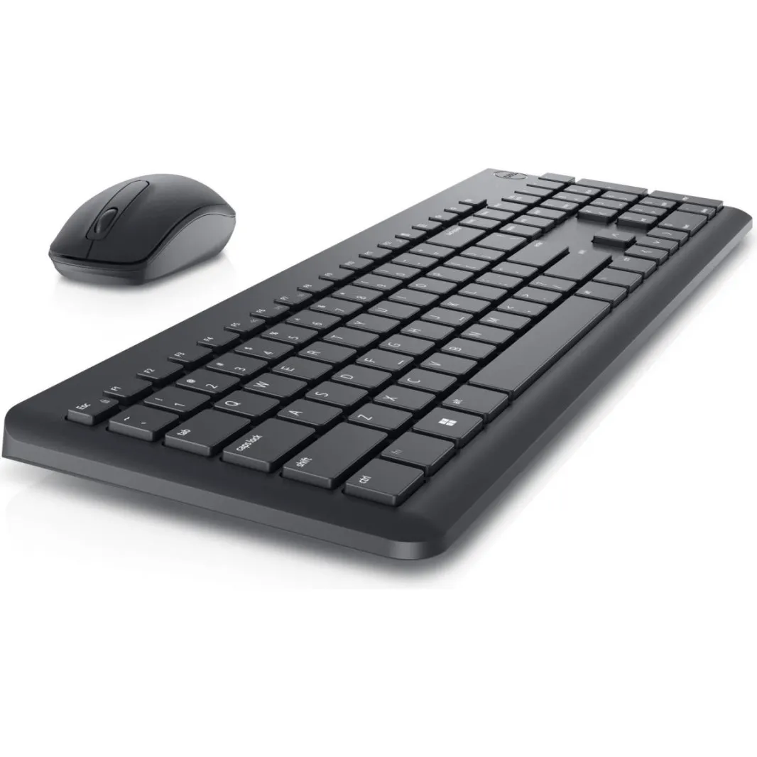 مجموعة لوحة المفاتيح والماوس اللاسلكية من Dell KM3322W مع وظائف ومفاتيح مخصصة - عربي