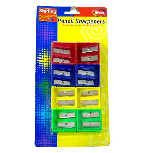 Special Offer Sterling Stationery Twin Blade Pencil Sharpeners - Pack of 8