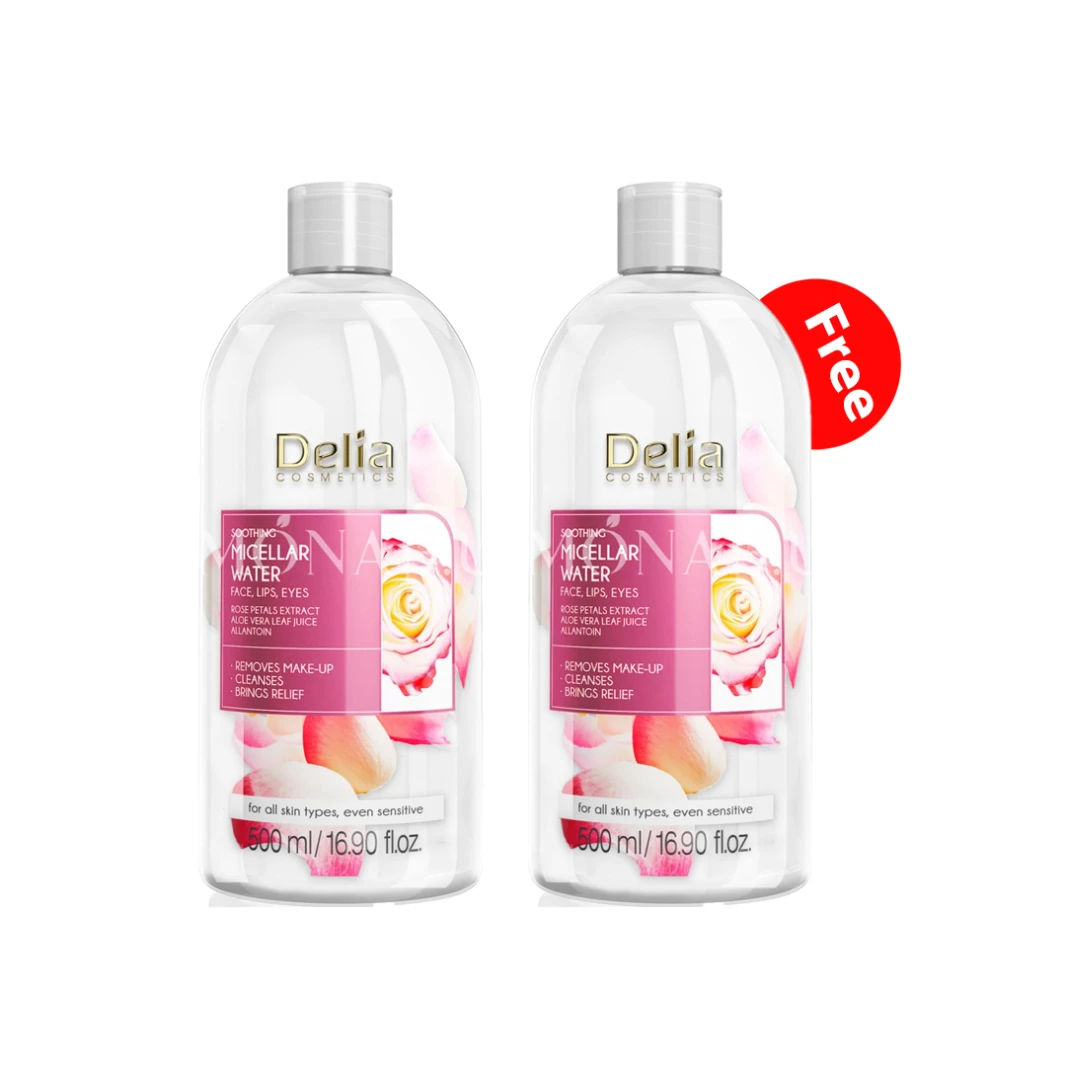SET - MICELLAR WATER Soothing rose extract 500ML X 2