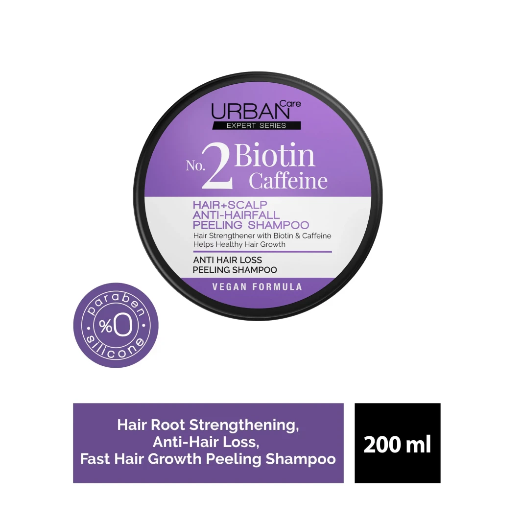 Urban Care Expert Biotin & Caffeine Sea Salt Peeling Shampoo 200 ml