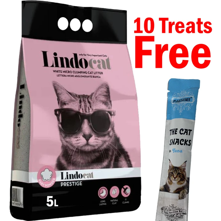 Lindocat Sand & 10 Creamy Treats - Special Offer: Buy one bag of Lindocat Sand and get 10 creamy treats for free