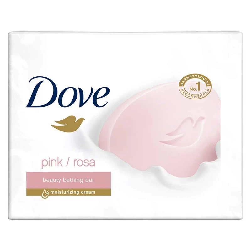 Dove Soap Bar, Soft Smooth Skin, Pink Color, 100 g